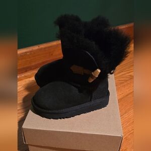 UGG Toddler Ebony Black Boots Size 6T Brand New In Box
